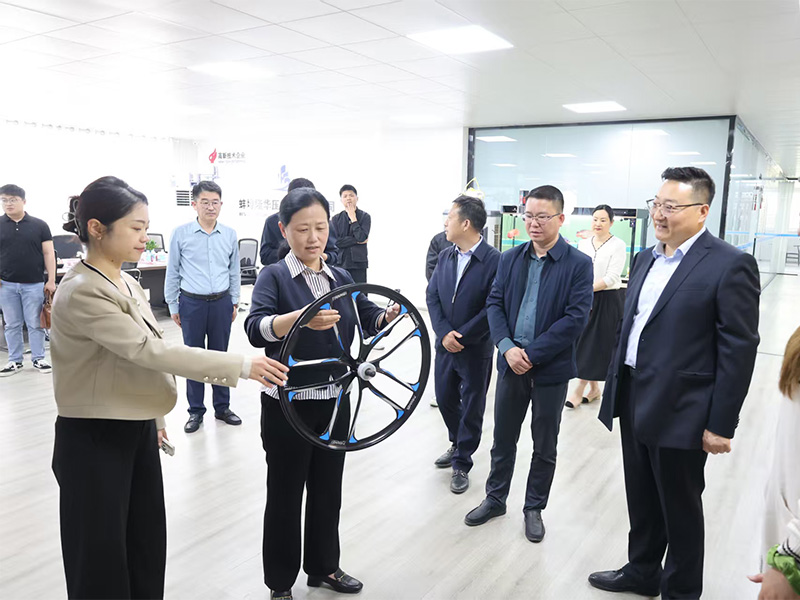 蚌埠市蚌山区委书记桑延慧带队赴蚌埠隆华压铸机有限公司开展调研